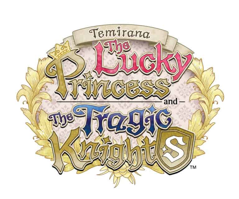 White background with the text Teminara The Lucky Princess and the Tragic Knights