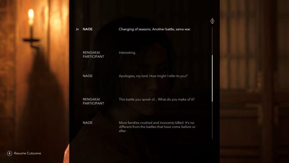 Assassin's Creed Shadows Conversation Accessibility