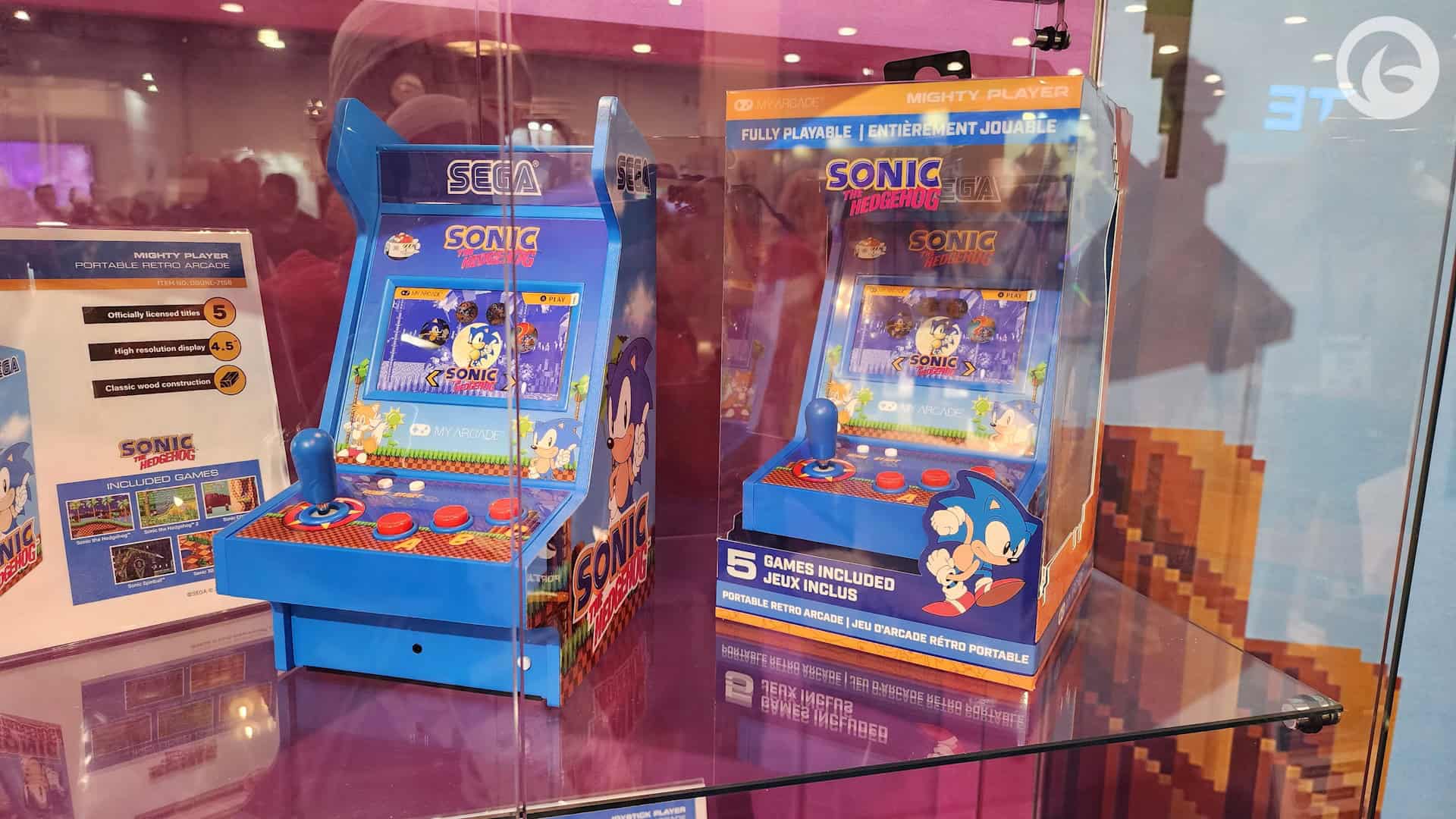 CES 2025-My Arcade Sonic the Hedgehog mini-cab-01 | The Outerhaven CES 2025-My Arcade Sonic the Hedgehog mini-cab-01
