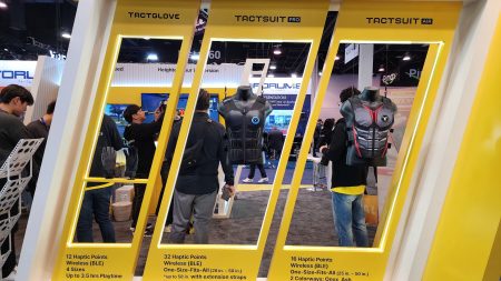 CES 2025 - bHaptics Tactsuit Pro display