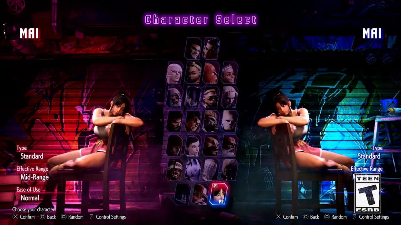 Mai Shiranui intro and faces SF6 0-4 screenshot | The Outerhaven