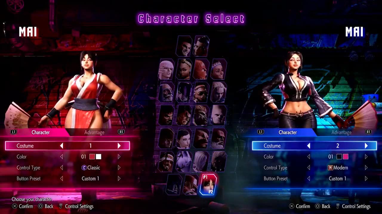 Mai Shiranui intro and faces SF6 0-7 screenshot | The Outerhaven