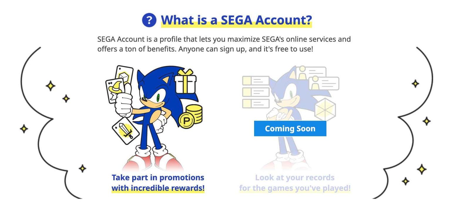 SEGA Account