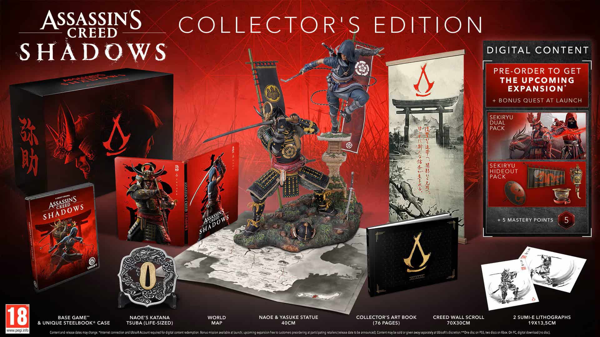 UK_AC_RED_MOCKUP_COLLECTOR_1920x1080 | The Outerhaven Assassin's Creed Shadows Collector's Edition