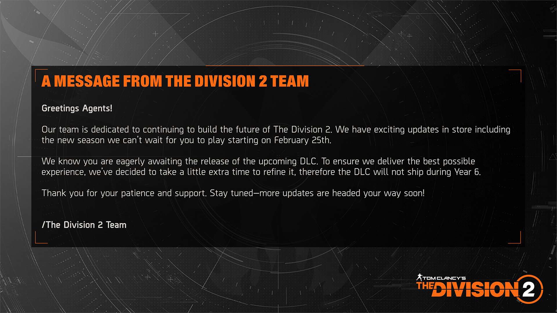 Ubisoft Delays The Division 2 DLC | The Outerhaven Ubisoft Delays The Division 2 DLC