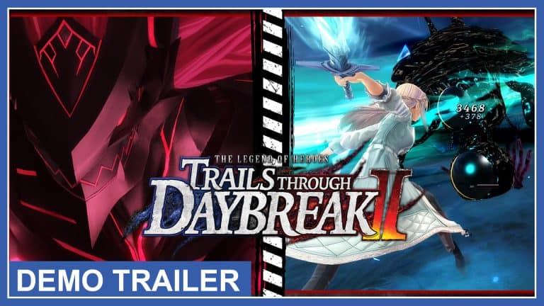 Thumbnail for the youtube video showcasing the demos for legend of heroes Trails Through Daybreak 2