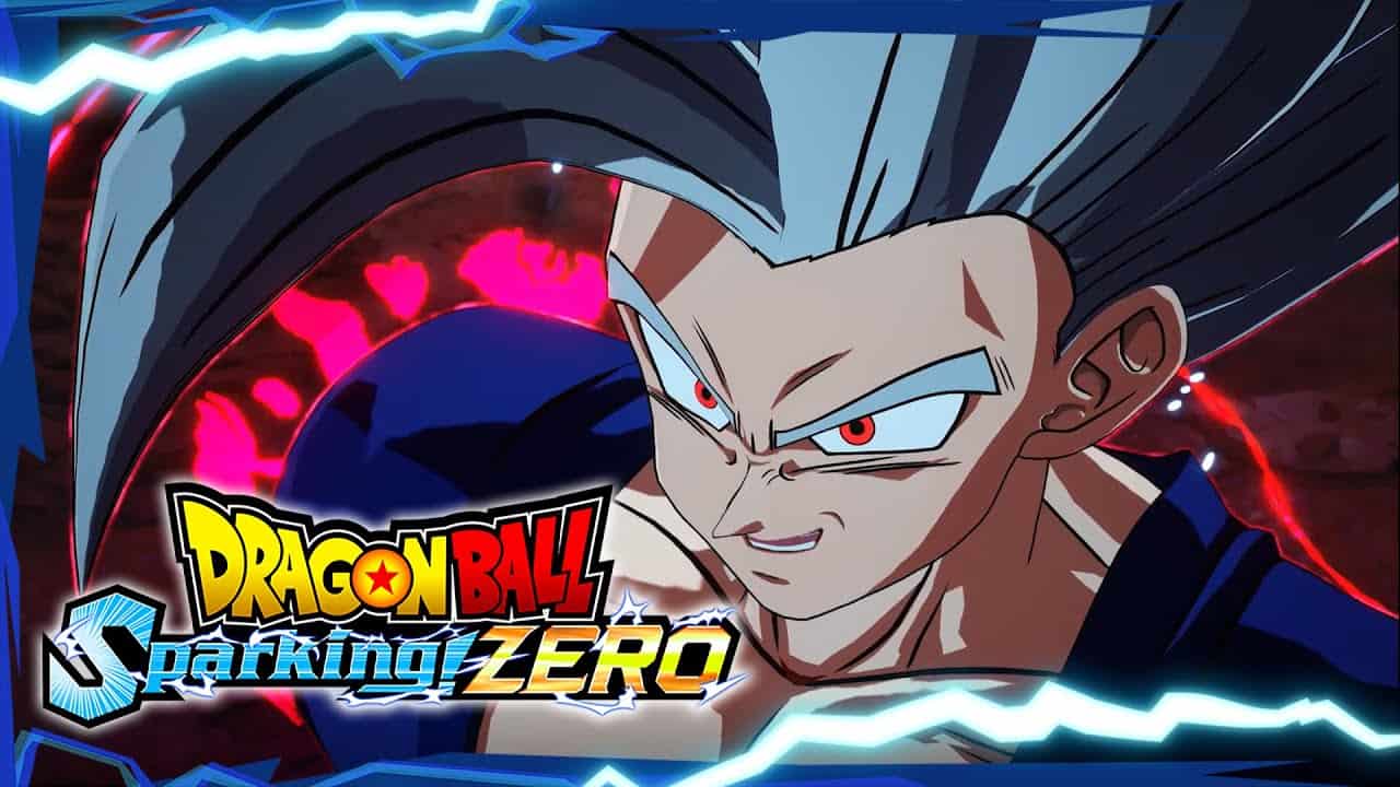 Dragon Ball Sparking! ZERO DLC 1 Thumbnail | The Outerhaven Beast Gohan with the text Dragon Ball Sparking! ZERO in the foreground.