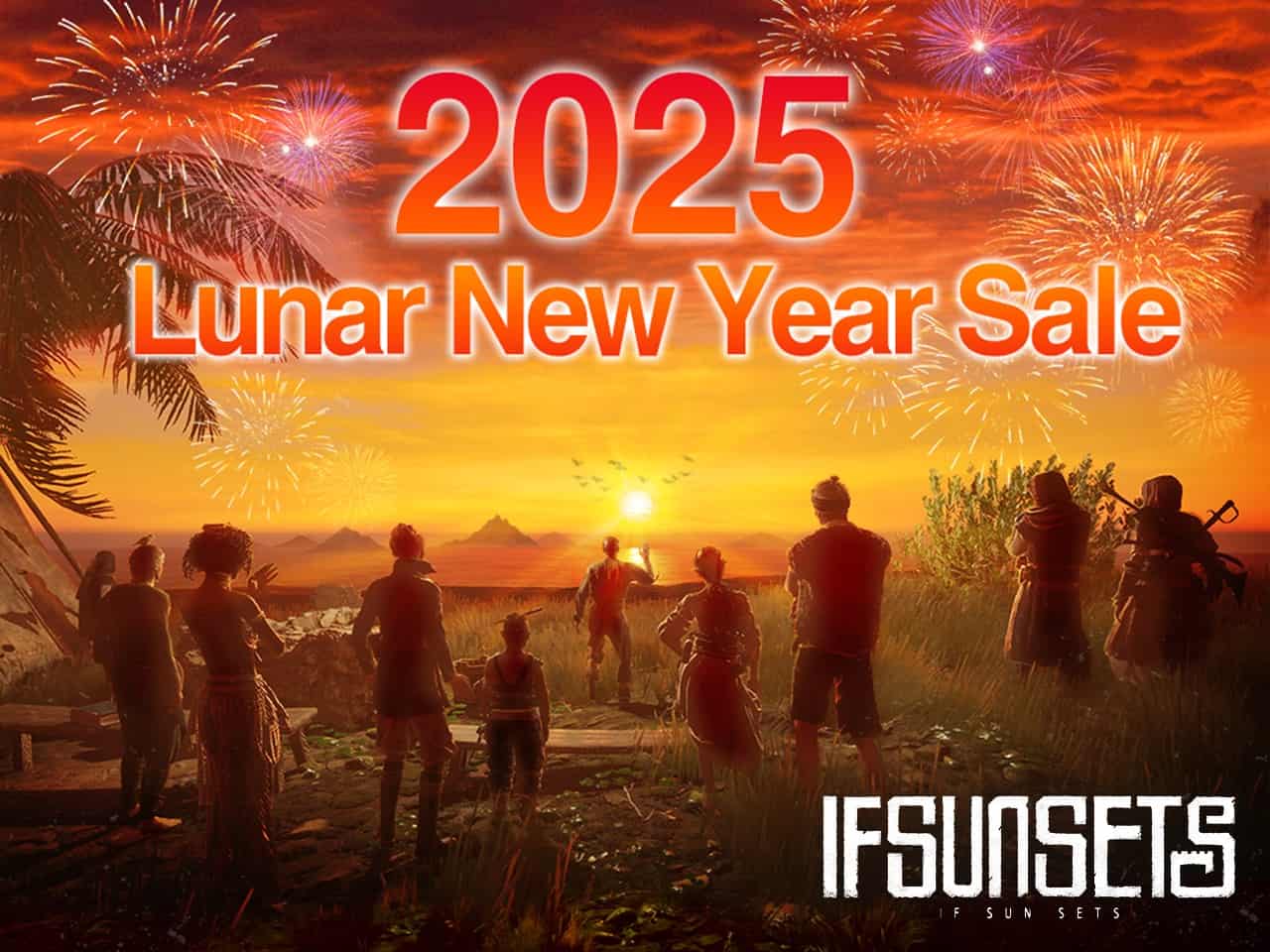 IfSunSets 2025 announcement | The Outerhaven IfSunSets graphic with a sunsetting and the text "2025 Lunar New Year"