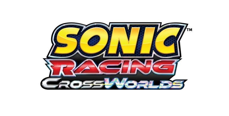 White background with text Sonic Racing: Crossworlds