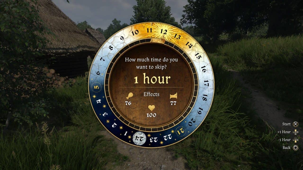 You can pass time in Kingdom Come: Deliverance 2