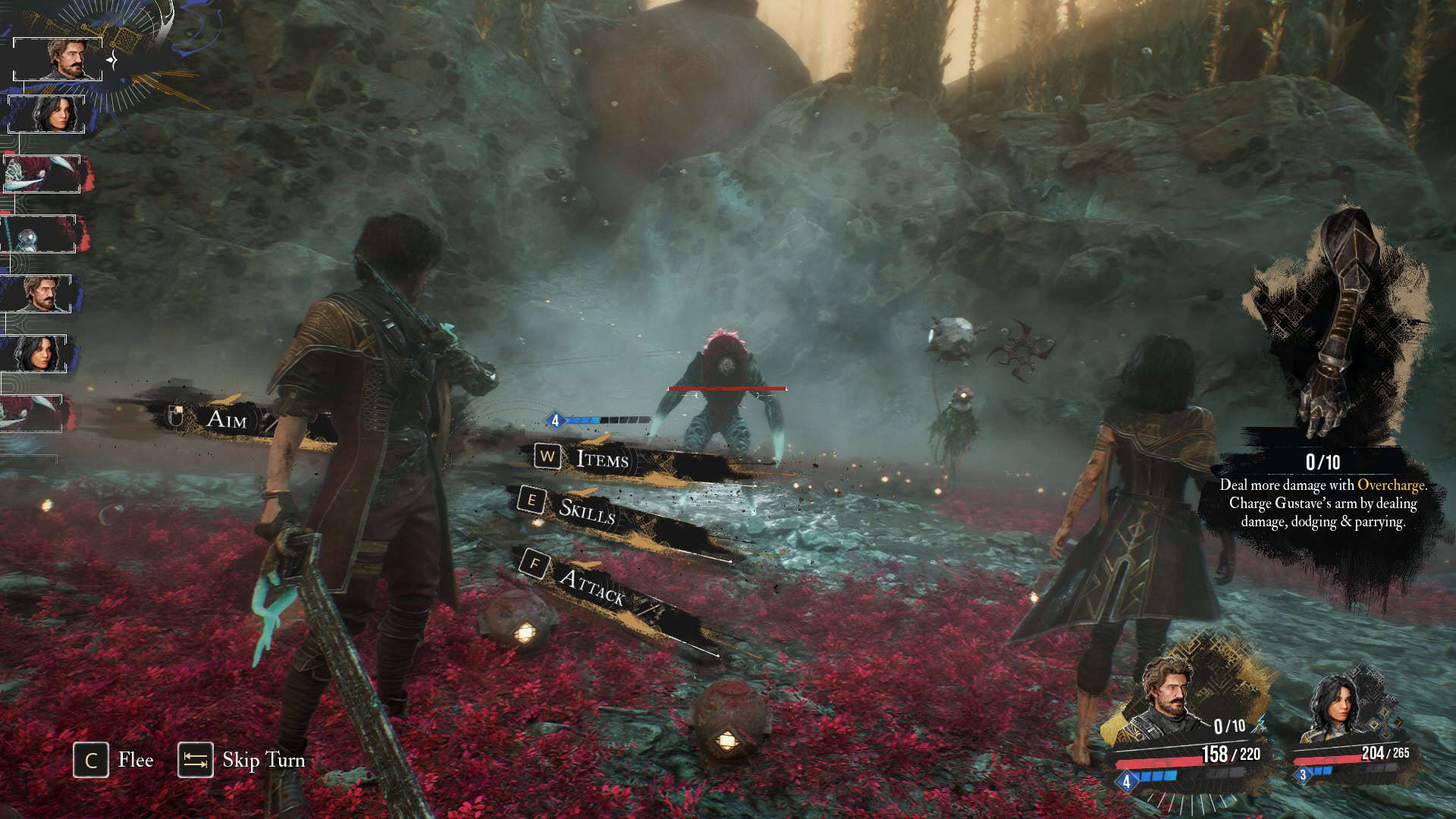 Clair Obscur: Expedition 33 Enemy | The Outerhaven Party fighting an enemy in Clair Obscur Expedition 33