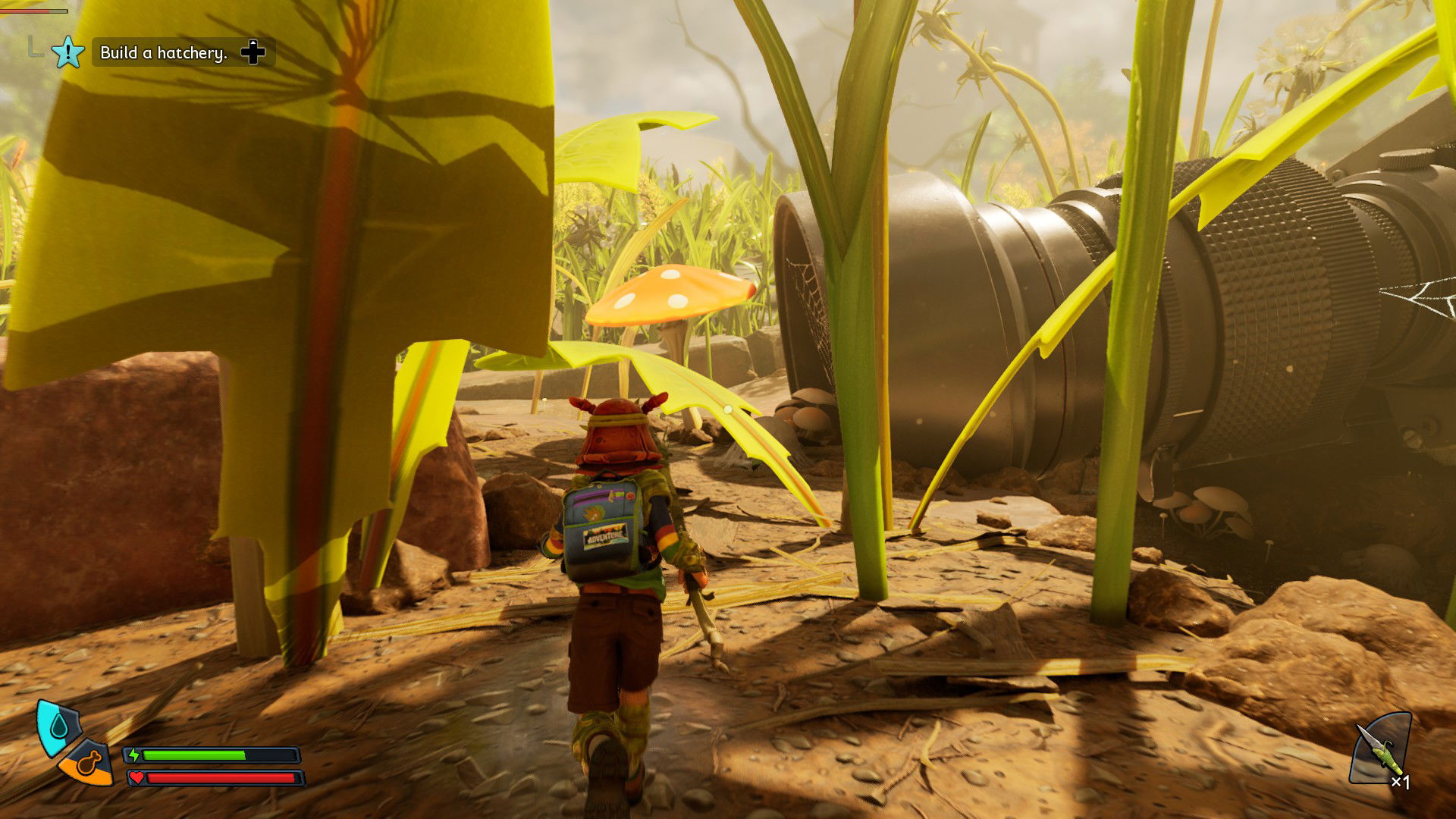 Opening area running screenshot in Grounded 2