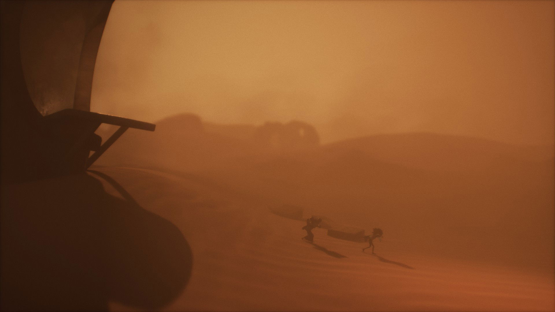 A Desert level screenshot in Little Nightmares III