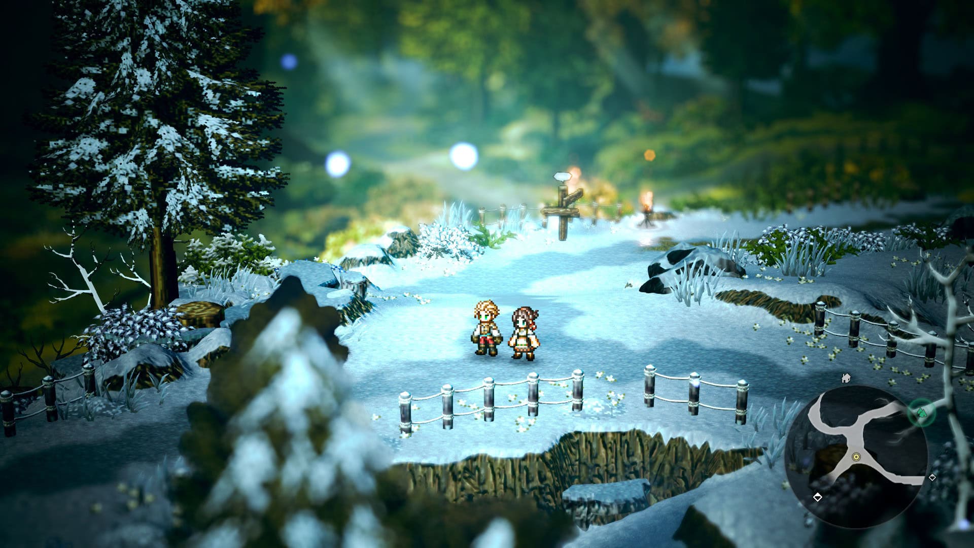 Octopath Traveler 0 opening | The Outerhaven Team Asano