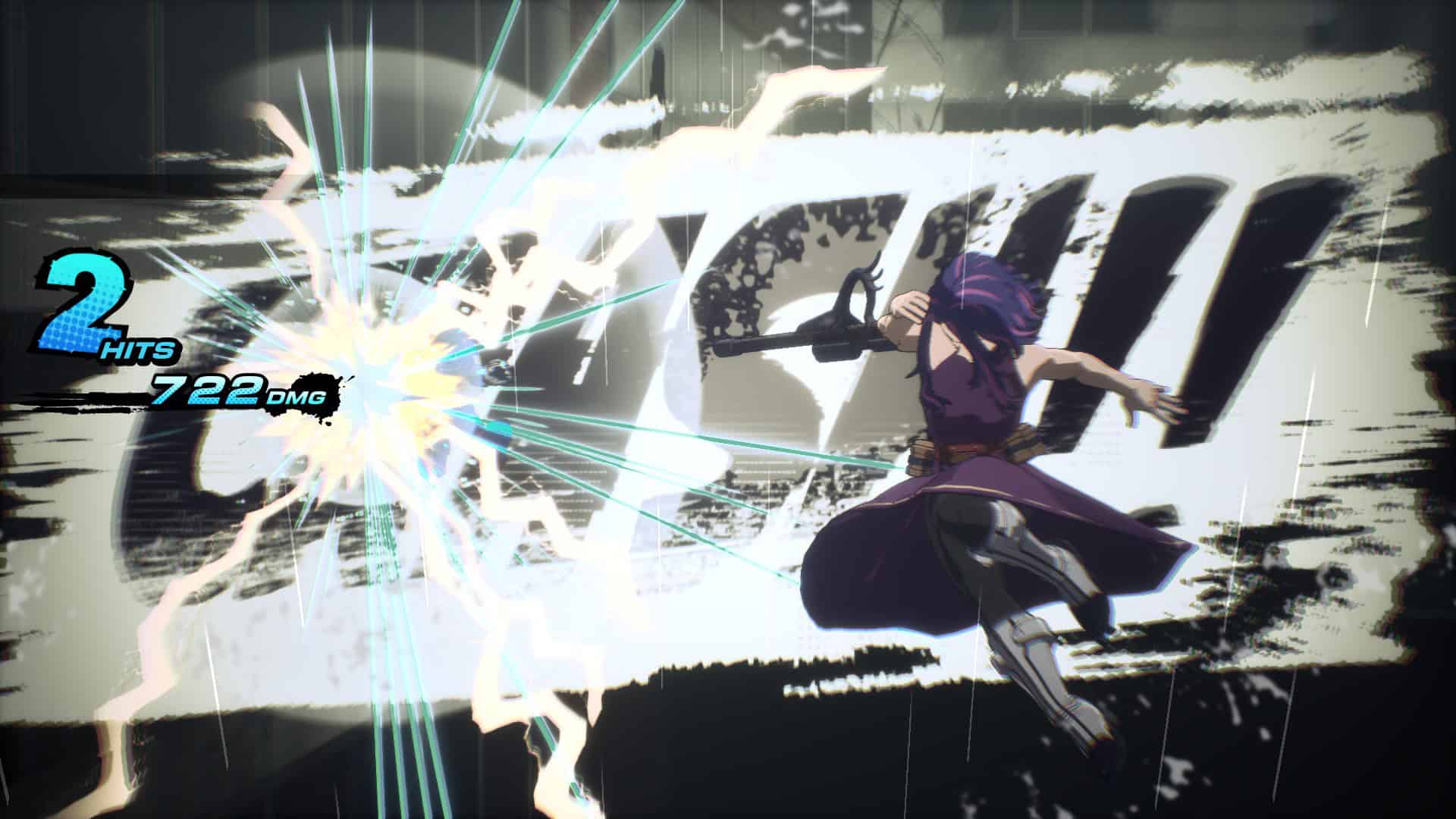 A screenshot of Lady Nagata's Counter Clash Attack in MY HERO ACADEMIA: All's Justice