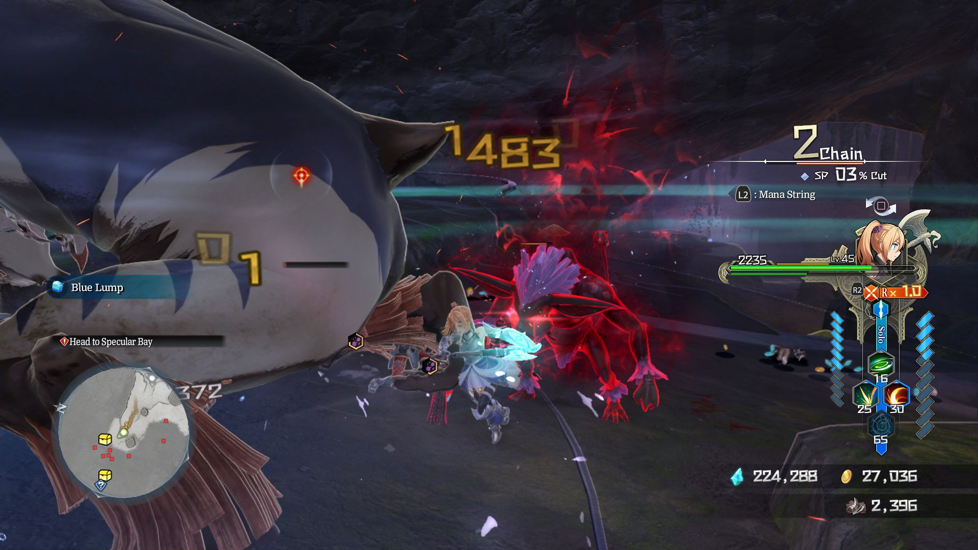 Ys X proud nordics combat | The Outerhaven Combat screenshot of Adol and Karja in Ys X: Proud Nordics