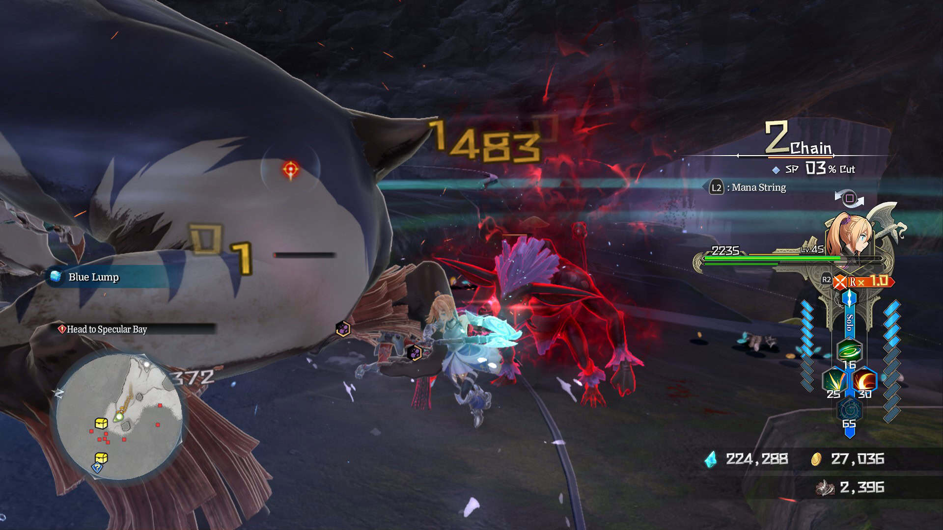 Ys X proud nordics combat | The Outerhaven Combat screenshot of Adol and Karja in Ys X: Proud Nordics