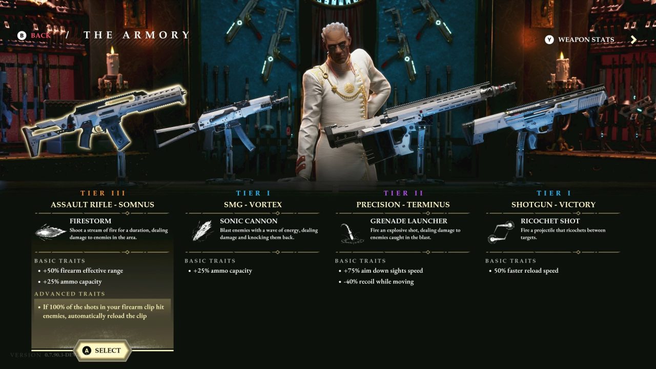 Armatus - Select your weapon | The Outerhaven Armatus - Select your weapon