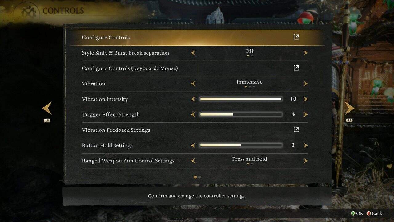 Nioh 3 configure controls screen