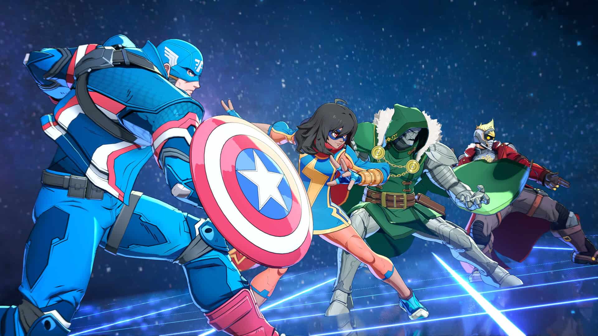 Marvel Tokon Fighting Souls screenshot showing of fighters