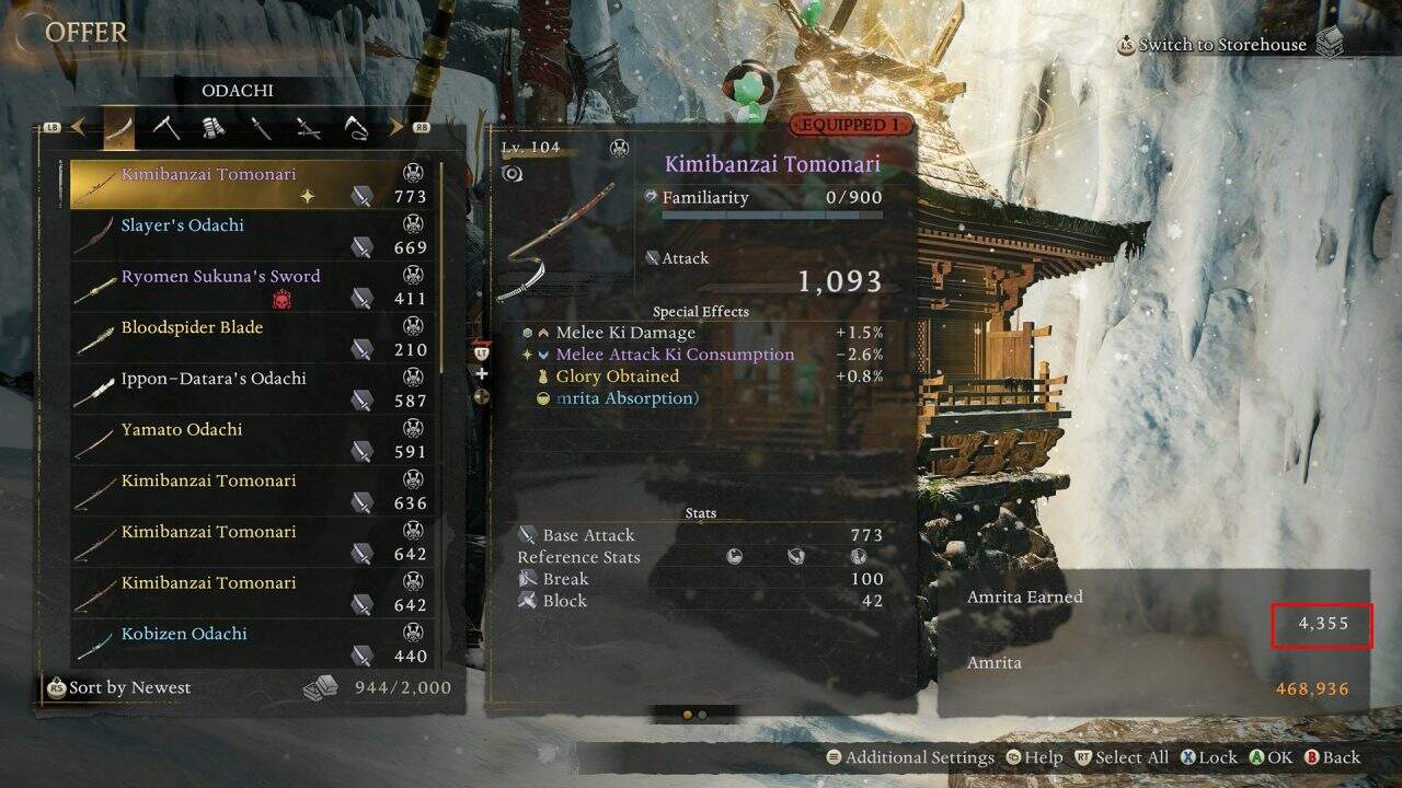 Nioh 3 Guide Farming Amrita with Spare Weapons 01