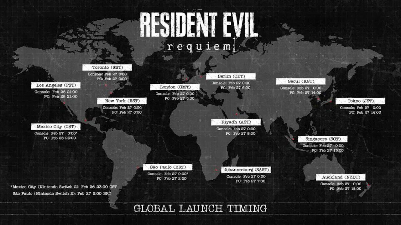 Resident-Evil-Requiem-Release-Times | The Outerhaven Resident-Evil-Requiem-Release-Times