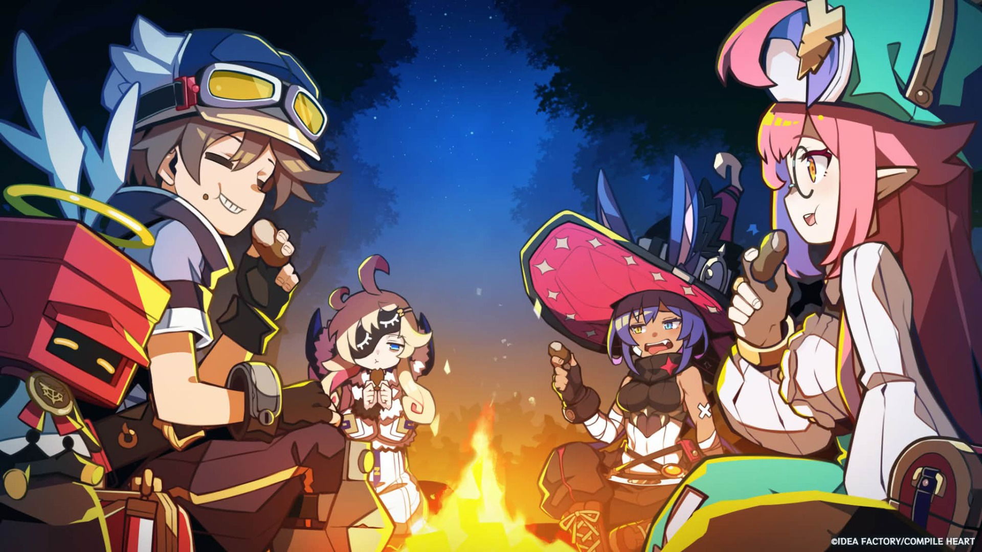 Calamity Angels fire | The Outerhaven CG scene of Fire of the Cutie Angels in Calamity Angels: Special Delivery