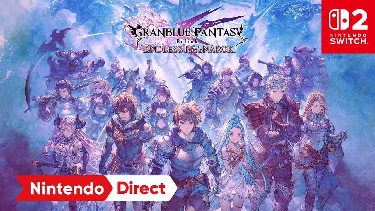 Nintendo Partner Direct YouTube thumbnail for Granblue Fantasy: Relink Endless Ragnarok