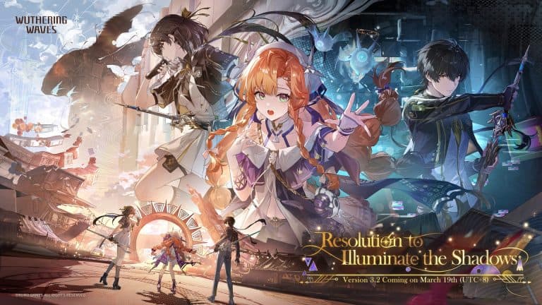 31f5790e-9ffa-645d-85e2-a2ba6a502b1d | The Outerhaven Wuthering Waves Key Art for version 3.2 Resolution To Illuminate the Shadows