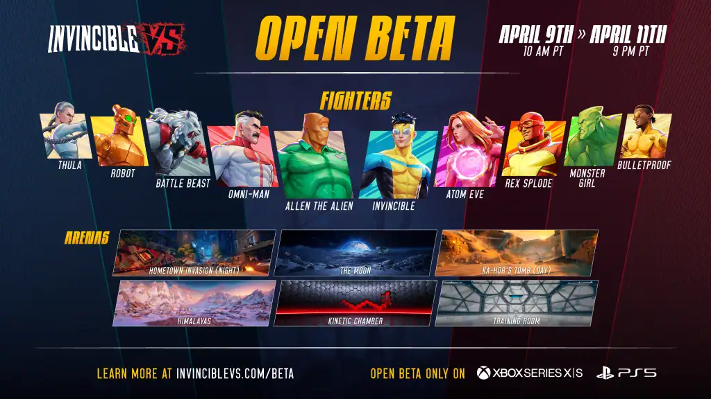 Invincible VS Open Beta April 2026