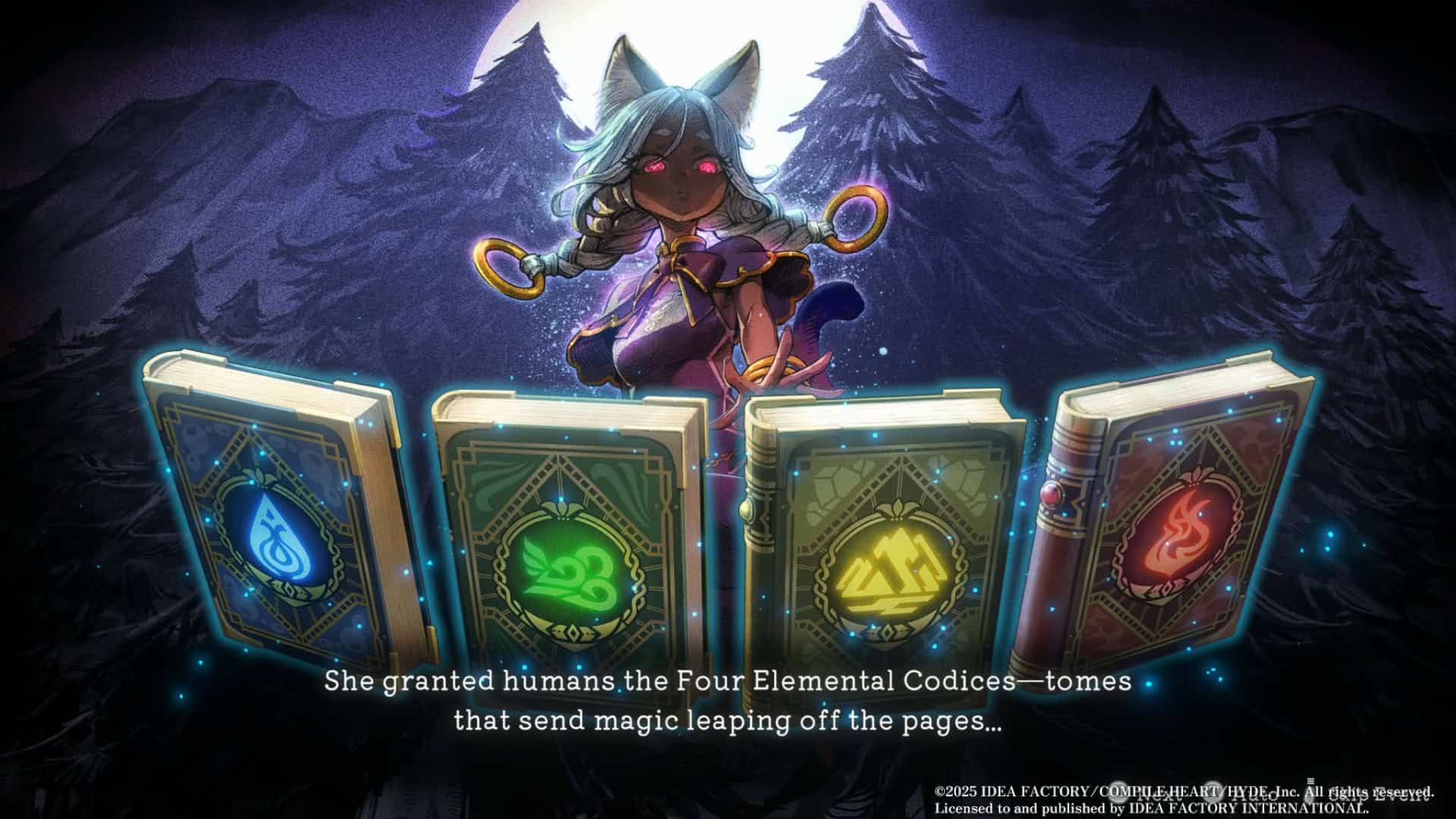 Ariana and the elder codex elemental tomes | The Outerhaven Screenshot of the beginning of Ariana and the Elder Codex