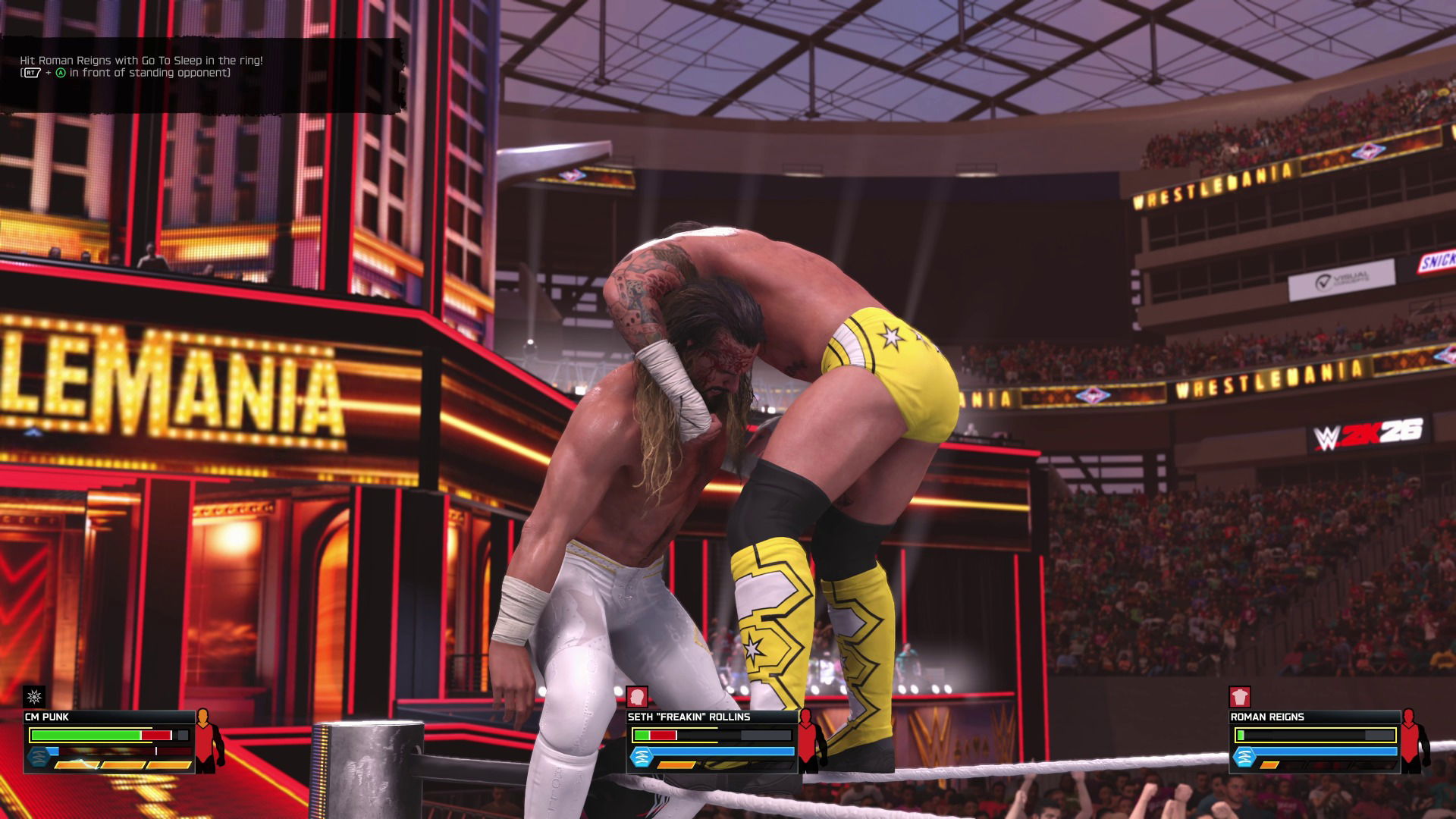 WWE 2K26 Showcase Mode Triple Threat Match | The Outerhaven WWE 2K26 Showcase Mode Triple Threat Match