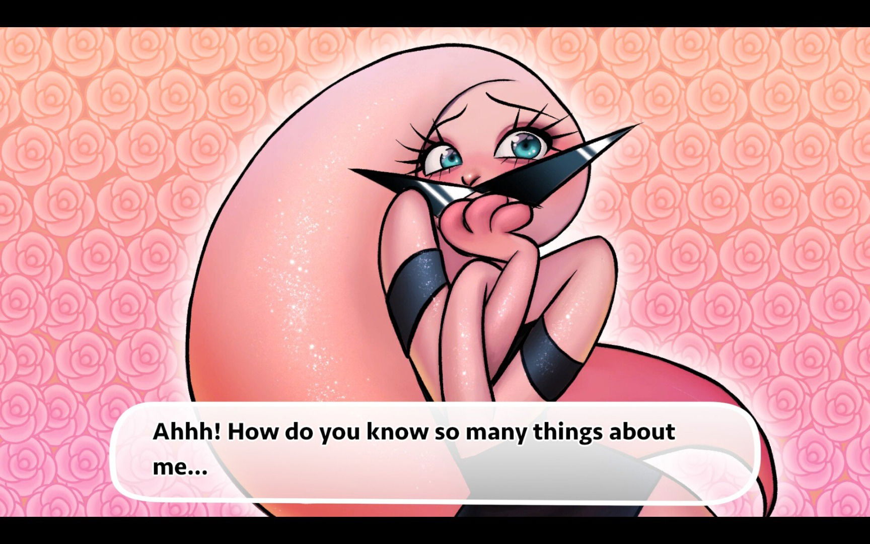 Nana in Apopia | The Outerhaven Screenshot of dating simulator segment with Nana in Apopia: Sugar Coated Tale