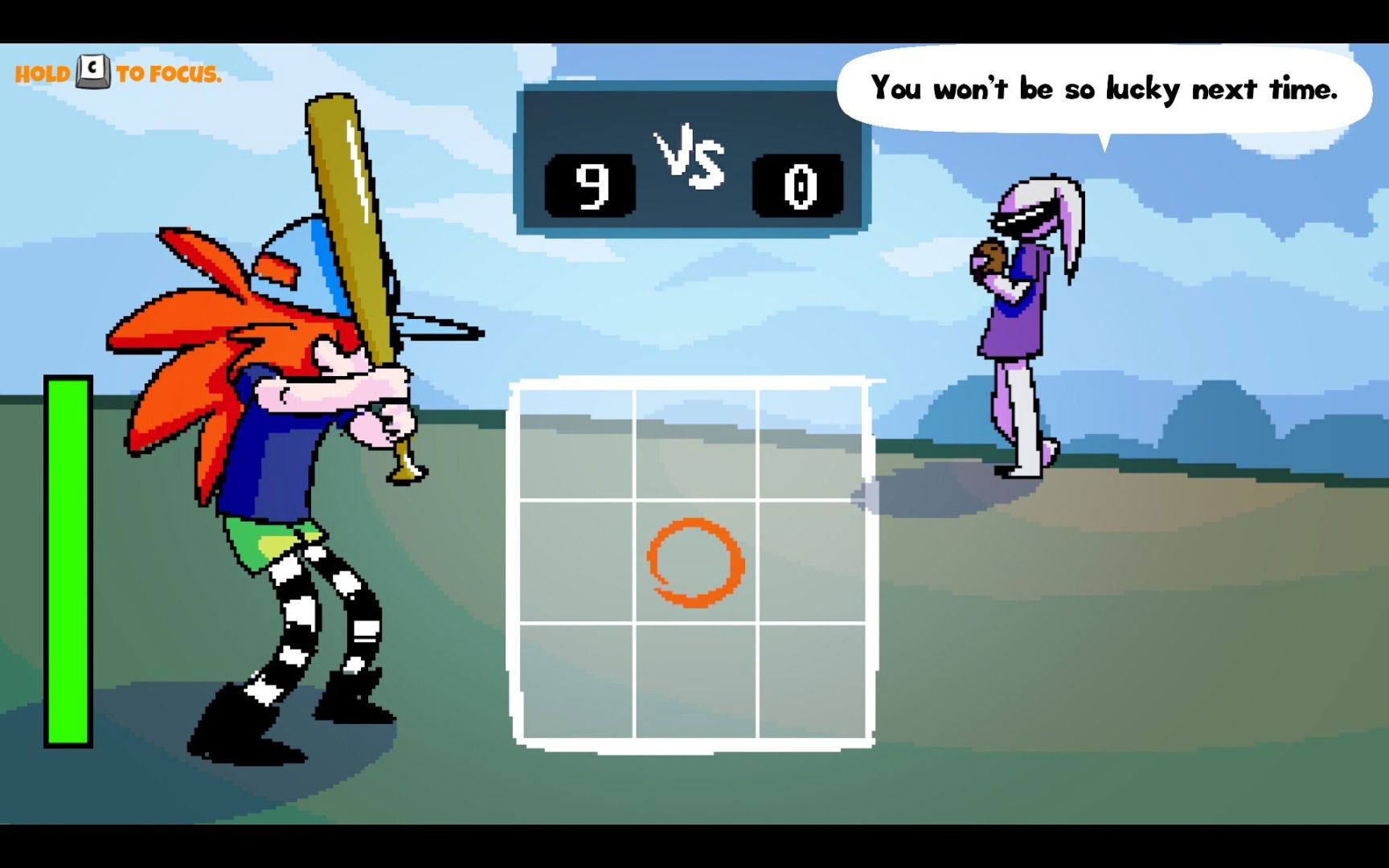 Apopia baseball | The Outerhaven Baseball mini-game in Apopia: Sugar Coated Tale