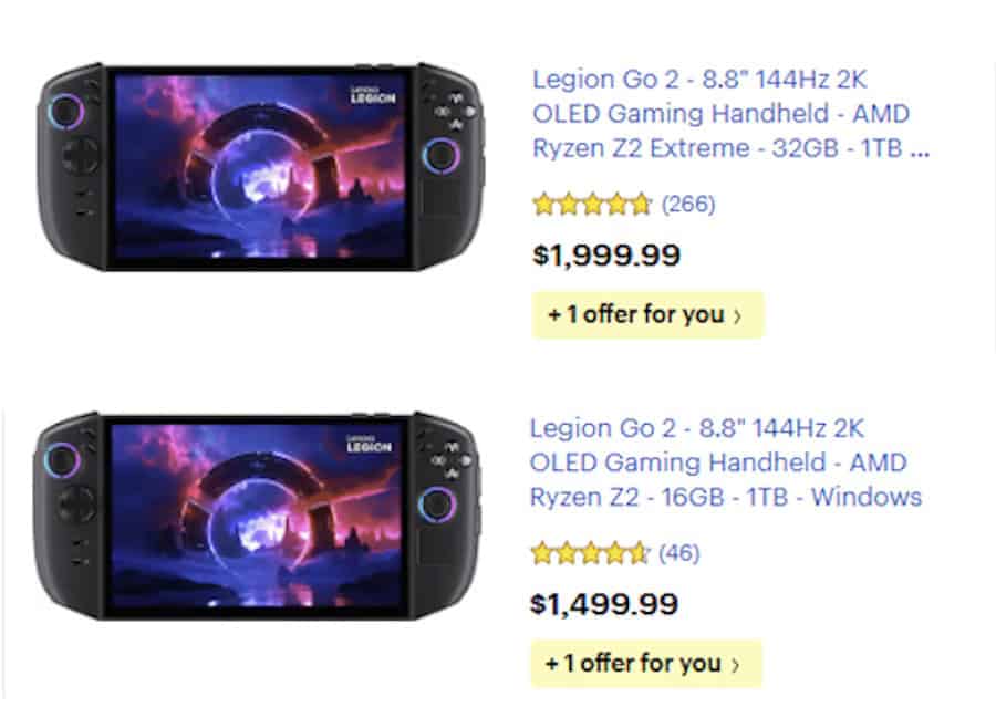 Legion GO 2 Price Increase | The Outerhaven Legion GO 2 Price Increase