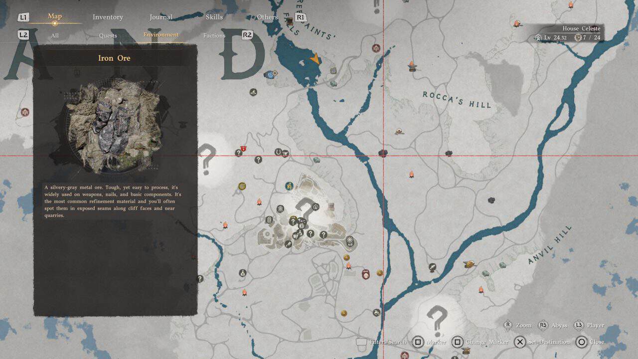 Look on the map to see Iron Ore locations in Crimson Desert | The Outerhaven Look on the map to see Iron Ore locations in Crimson Desert