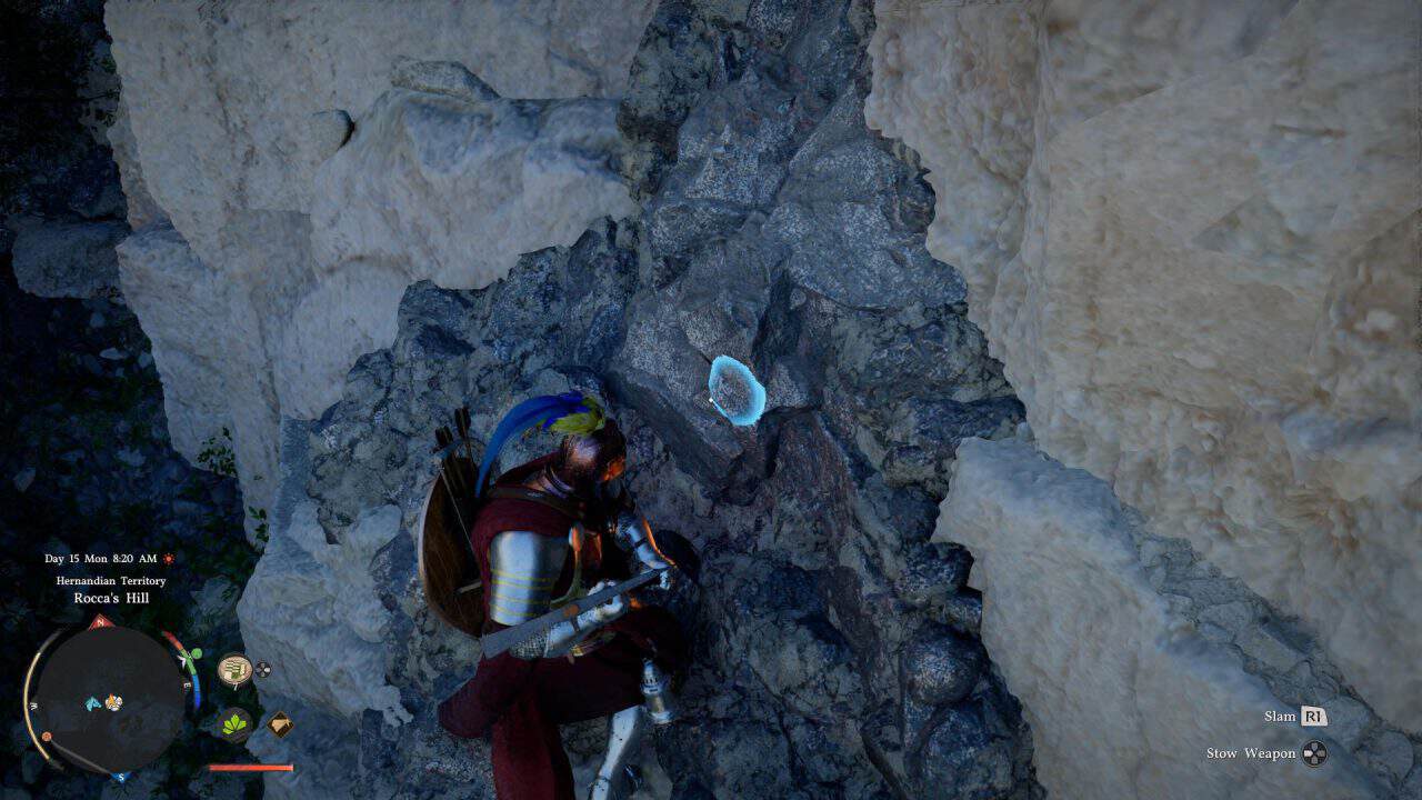 Strike the Iron Ore with a pickaxe | The Outerhaven Strike the Iron Ore Crimson Desert with a pickaxe
