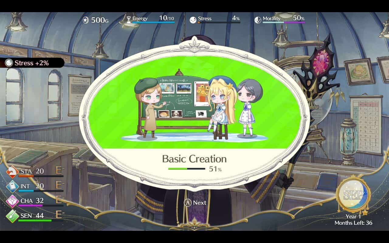 Magical Princess class | The Outerhaven Screenshot of Magical Princess with classroom of Basic Creation