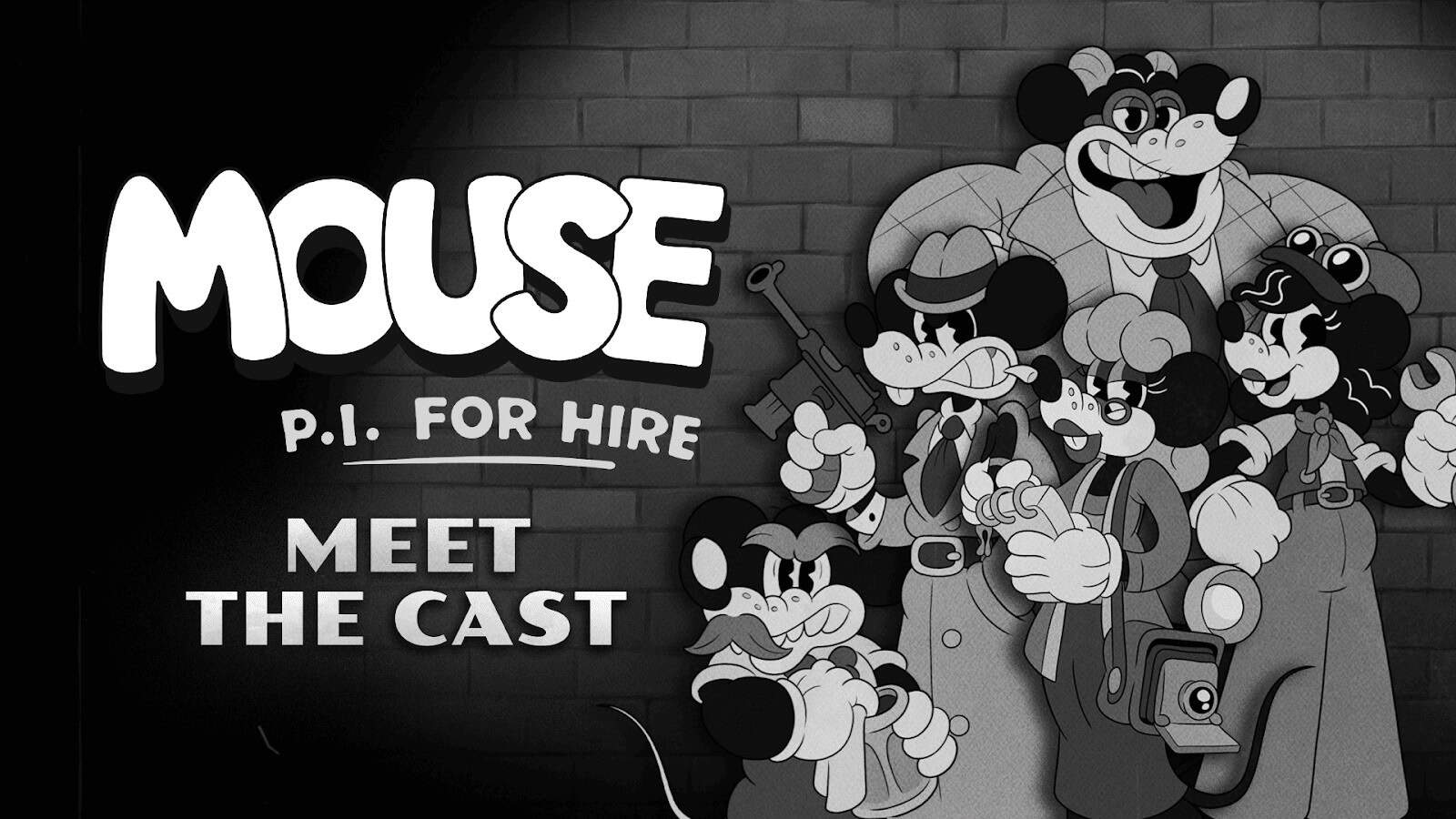 Meet the cast key art for MOUSE: P.I. For Hire