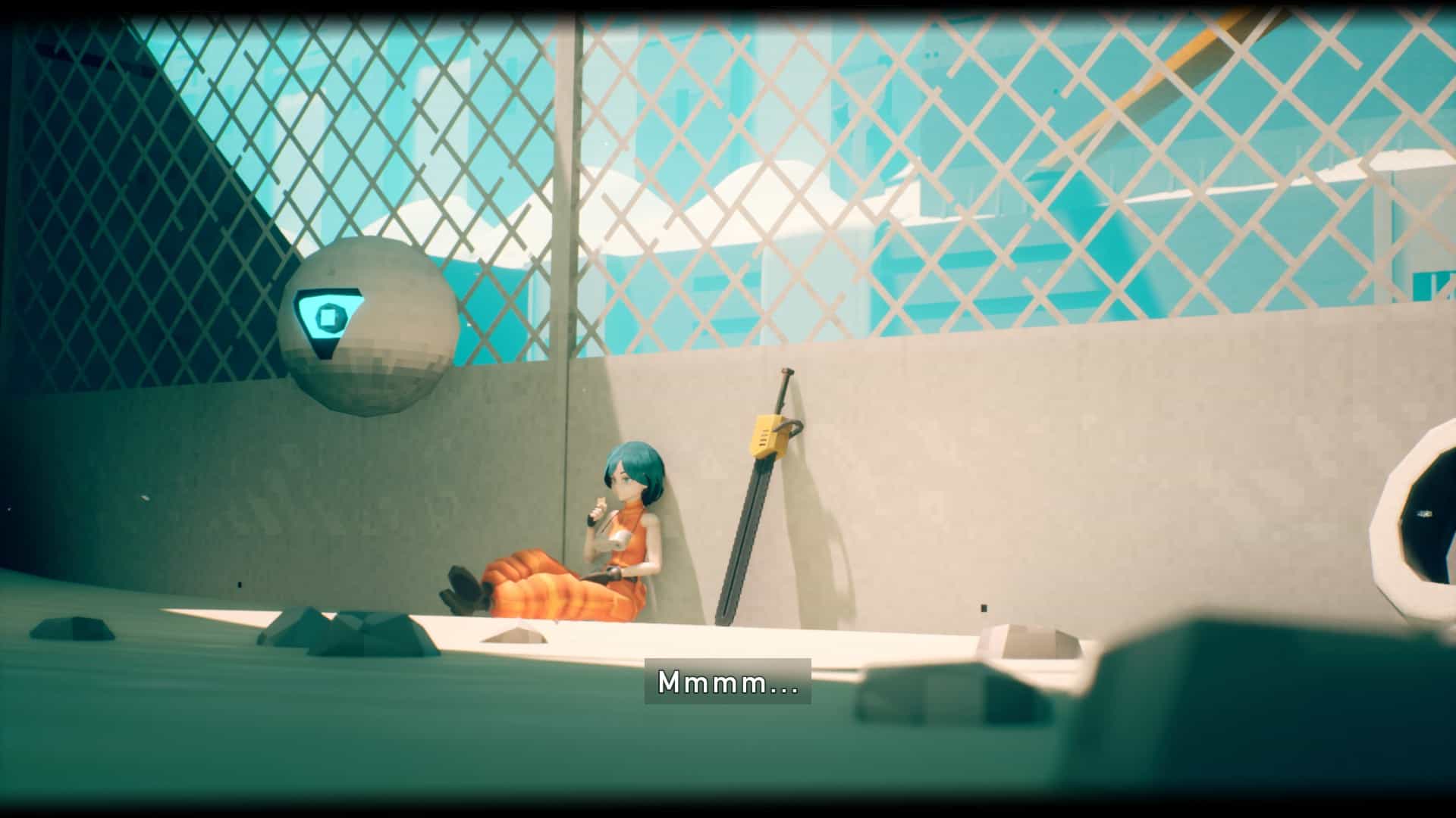Motorslice relaxing | The Outerhaven screenshot in a relaxing position with Slicer P and the Drone in Motorslice