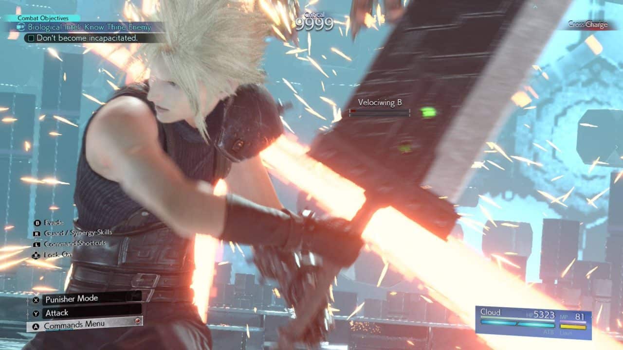 20260531195723-01KT07AD1TKH3ZMXMRQCV2E2HV | The Outerhaven Action-packed battle scene with a blond-haired fighter delivering a strike amid bright sparks; on-screen prompts and health bars visible in the HUD.