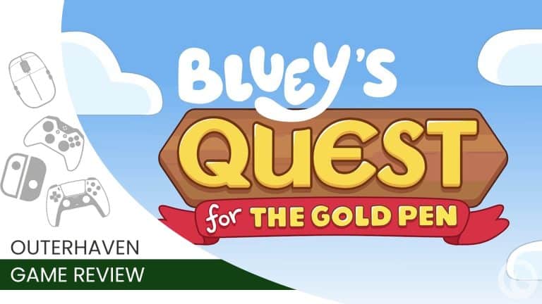 Bluey's Quest for the Gold Pen Review Featured Image | The Outerhaven Bluey's Quest for the Gold Pen Review Featured Image