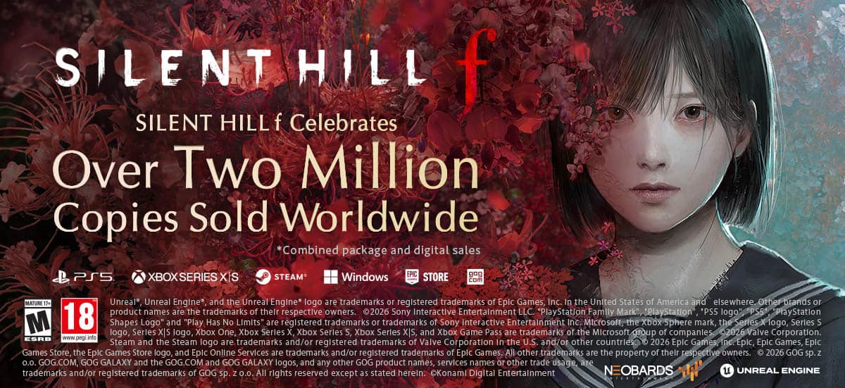 SHf_KNM_2million_1200x551_260508_ENr2 | The Outerhaven Silent Hill f 2 million copies sold