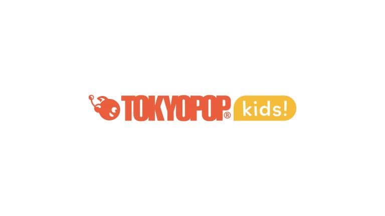 Tokyopop Kids | The Outerhaven Tokyopop Kids logo featuring orange 'TOKYOPOP' wordmark and a yellow rounded badge with 'kids!' in white letters