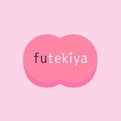 futekiya | The Outerhaven Futekiya logo: pink rounded shape on a lighter pink background with the brand name futekiya in white letters.