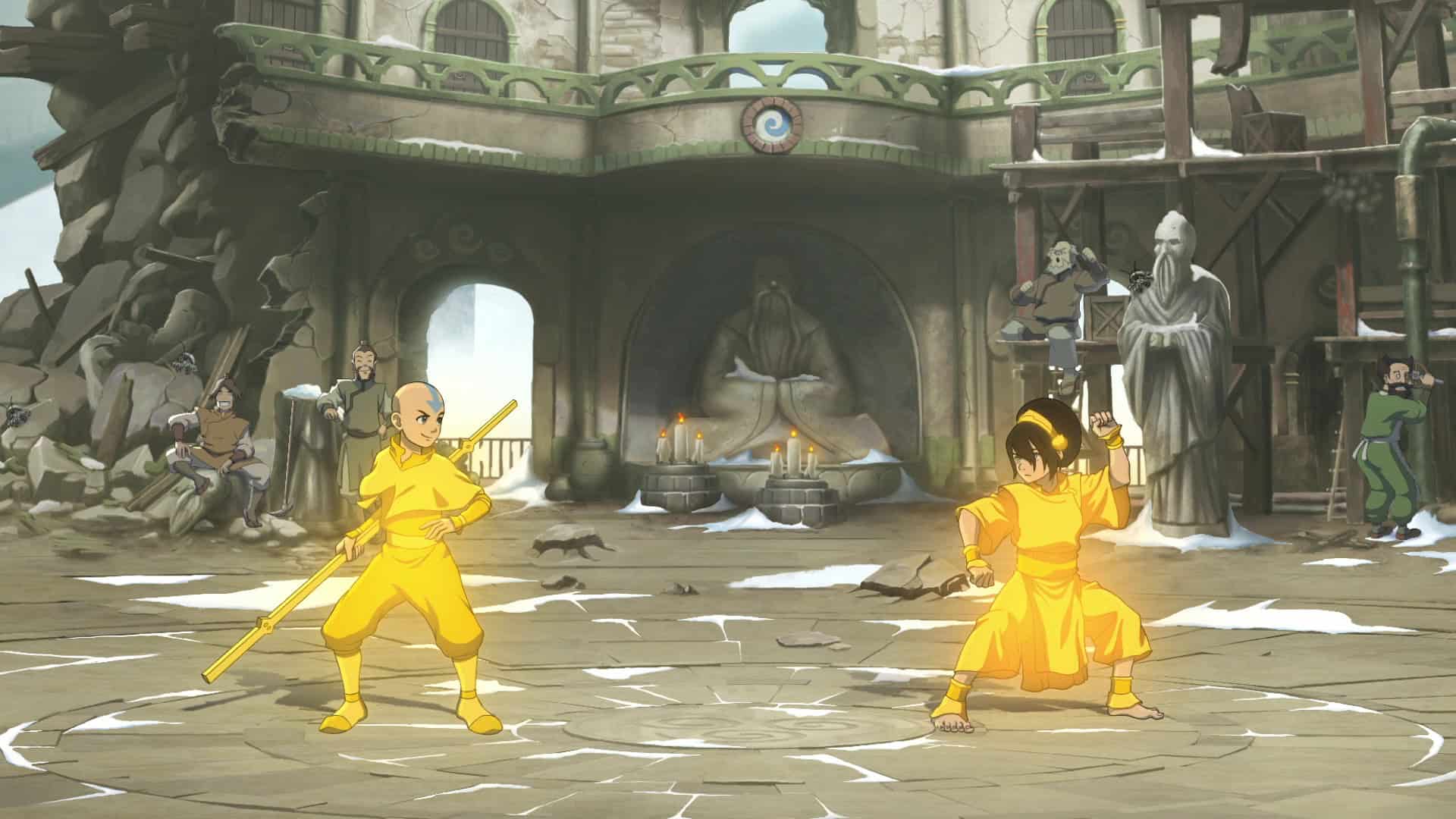 Avatar Legends The Fighting Game Gold Aang Toph | The Outerhaven Avatar Legends The Fighting Game Gold Aang Toph