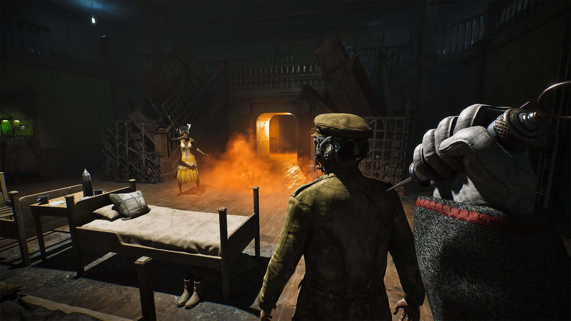 Paralyzing toxin saw | The Outerhaven The Judge, The Doctor holding a paralyzing toxin syringe in SAW: Genesis