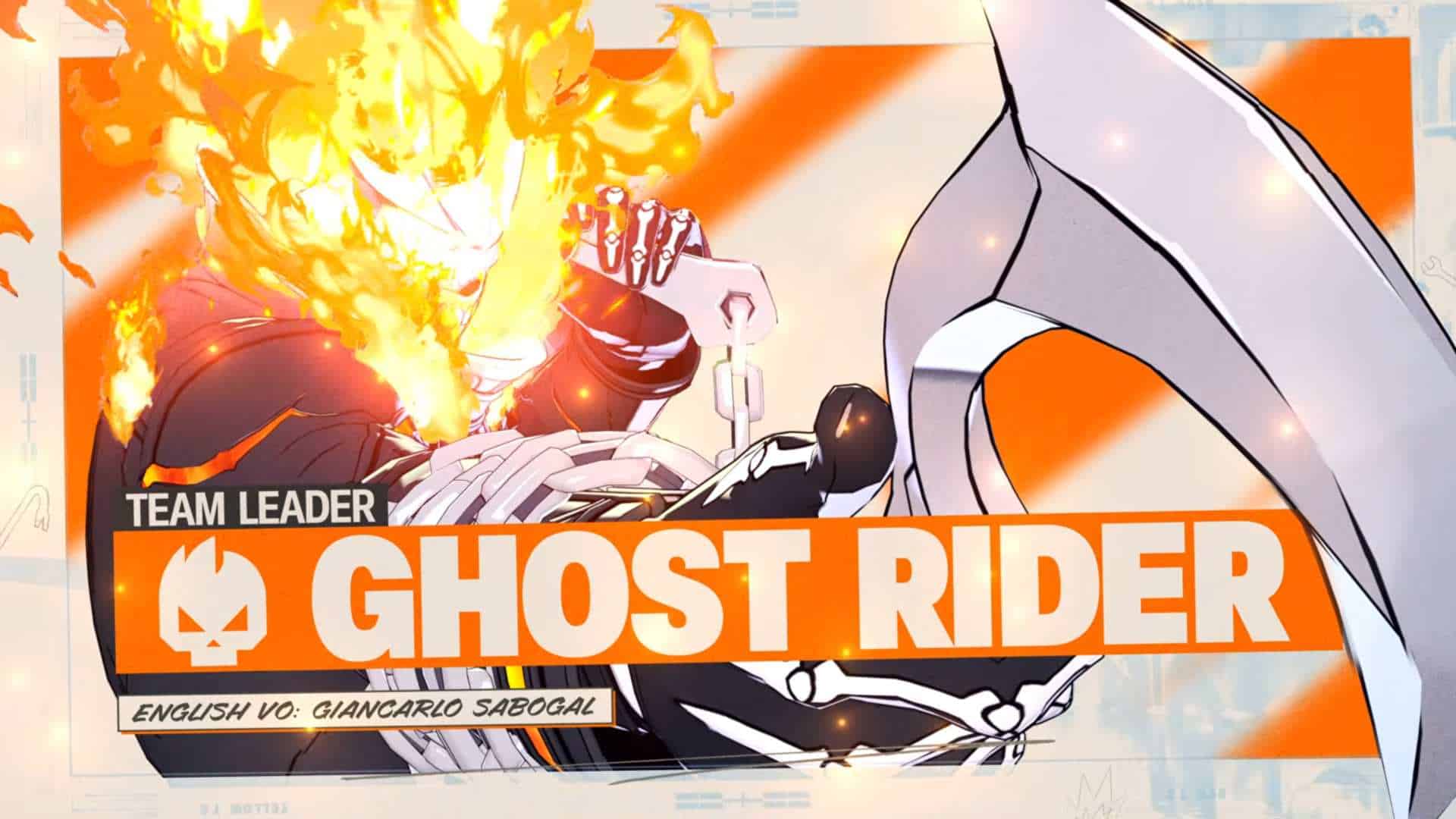 Marvel Tōkon_ Fighting Souls - Samurai Outriders Trailer _ PS5 PC Games 0-29 screenshot | The Outerhaven Comic cover featuring Ghost Rider with a flaming skull rider and an orange backdrop, bold 'GHOST RIDER' title.