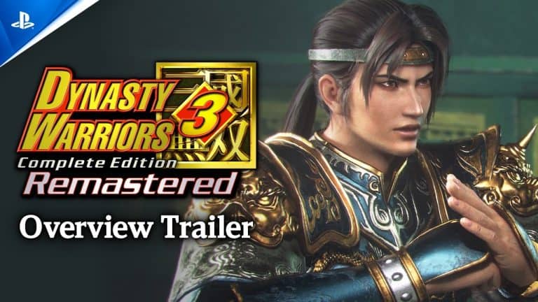 Dynasty Warriors 3 remastered state of play | The Outerhaven Dynasty Warriors 3 Remastered Complete Edition Overview Trailer banner featuring a armored warrior character