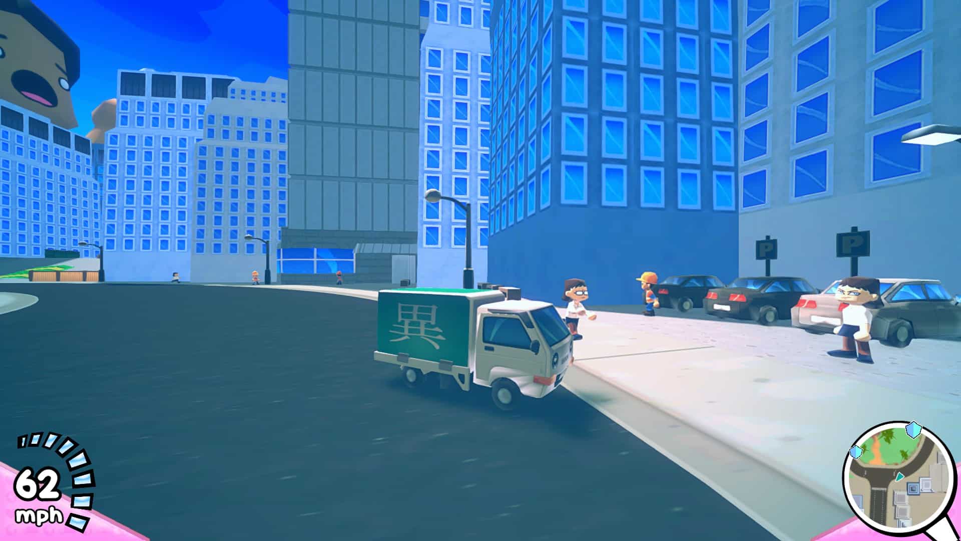 truck kun driving into people | The Outerhaven Screenshot of gameplay where Truck-kun is driving into a group of people from Truck-kun is Supporting me from Another World?!